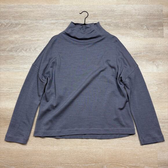 Lululemon Wool Principal Dancer Turtleneck Sweater Women’s 10 Color Gray - Picture 1 of 5